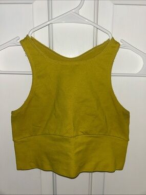 Free People Movement Yellow Racerback sports bra